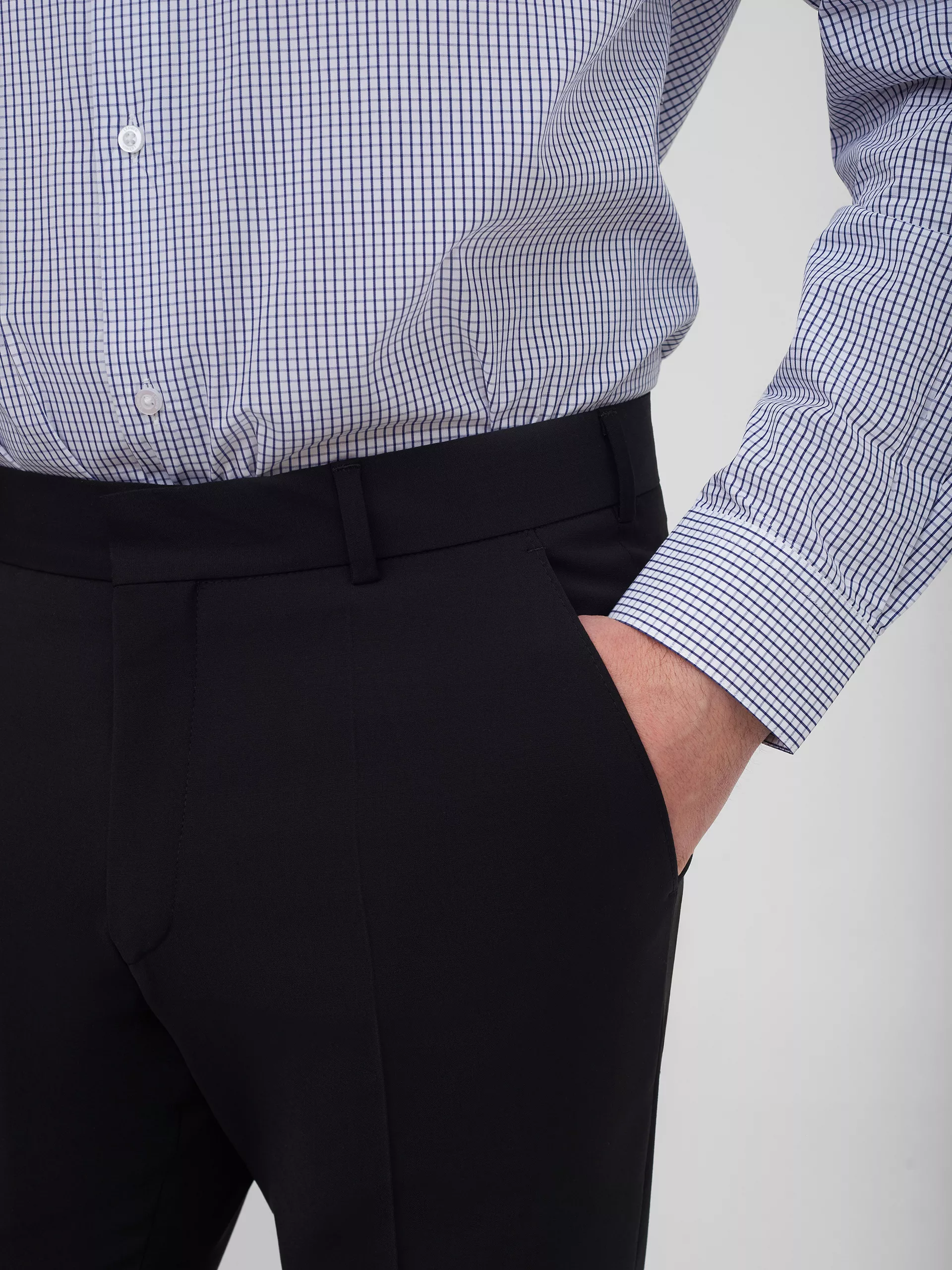 Классические чёрные брюки Slim Fit