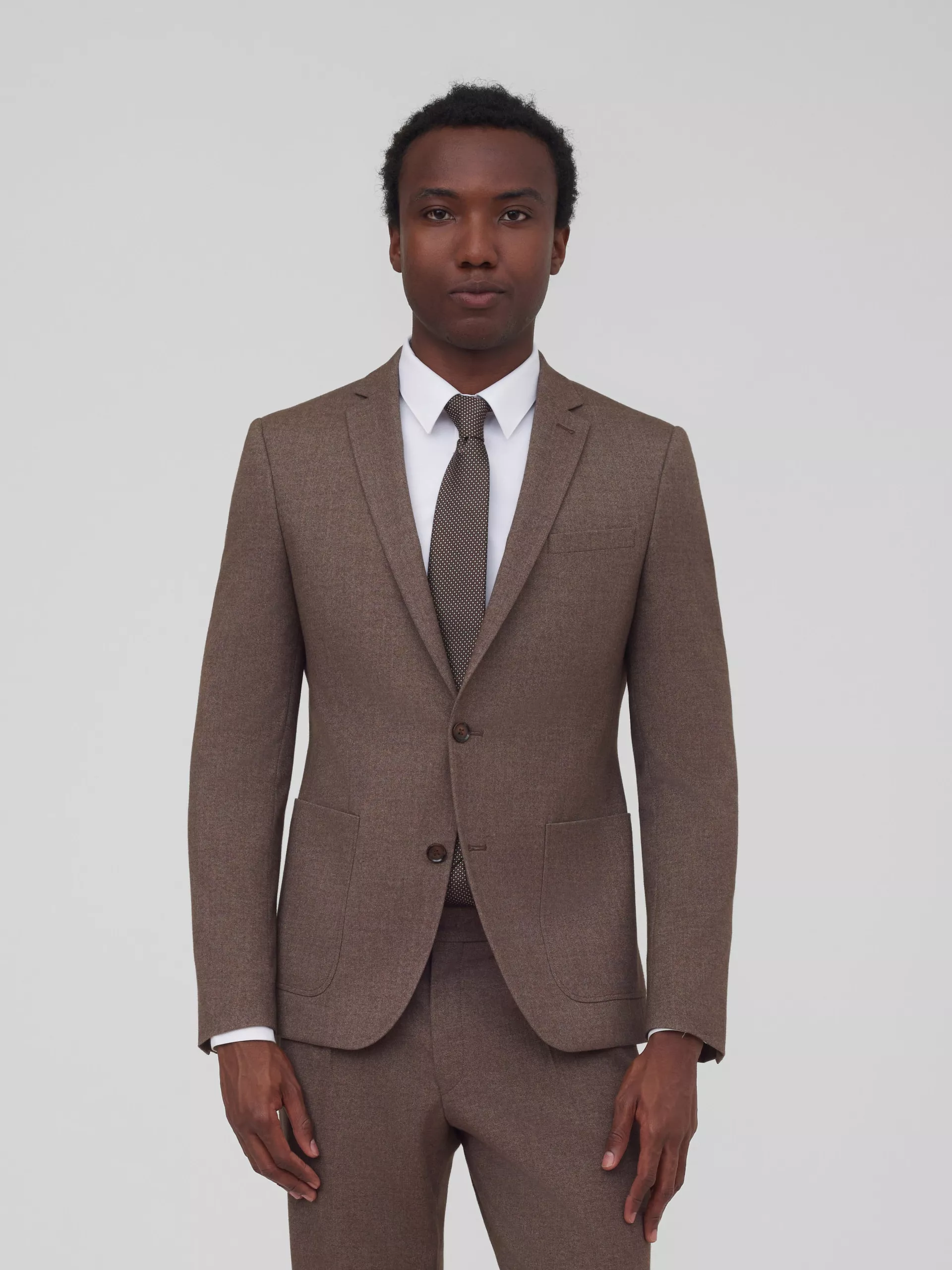 Костюмный пиджак из смесовой ткани Slim Fit