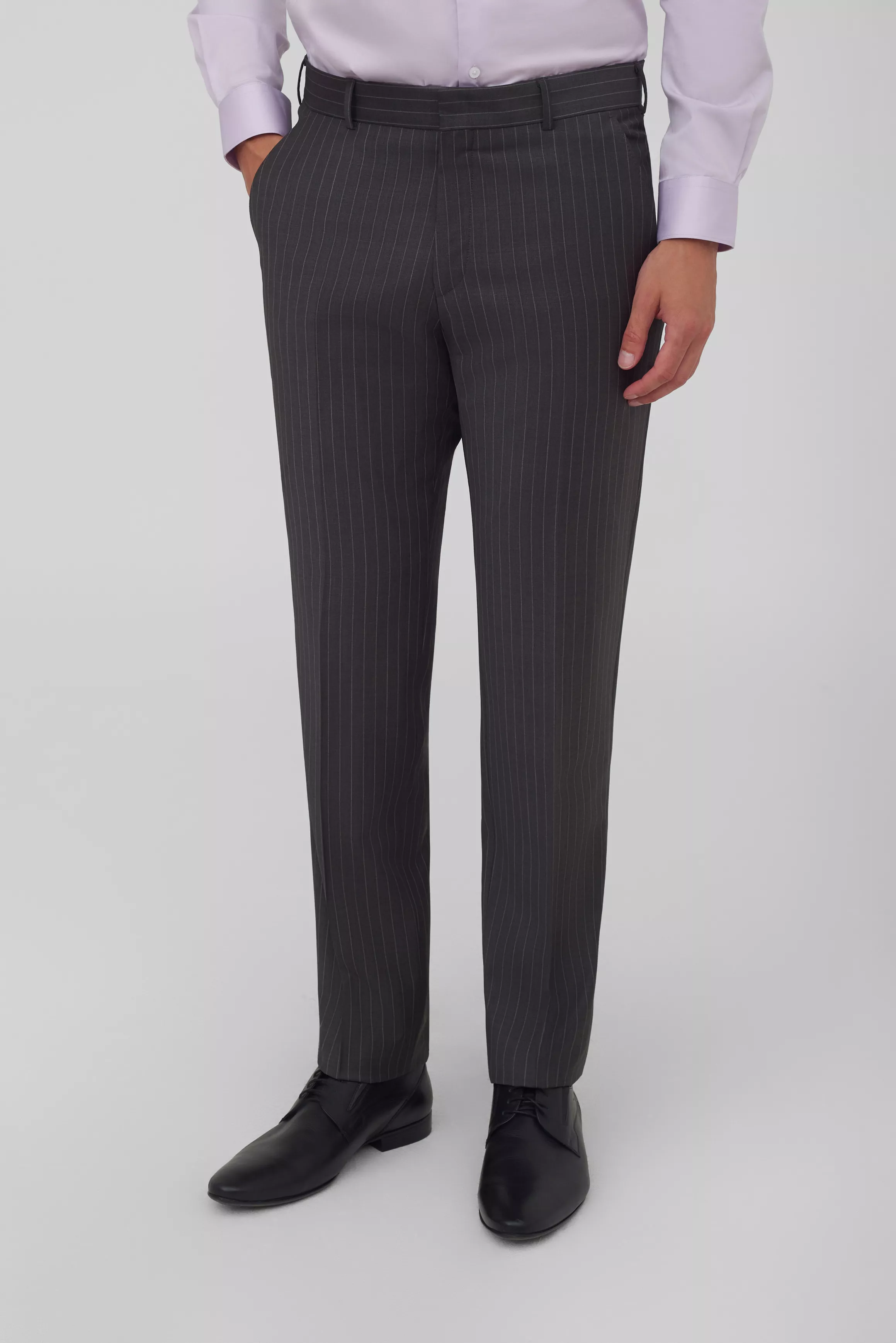 Костюмные брюки в полоску Slim Fit