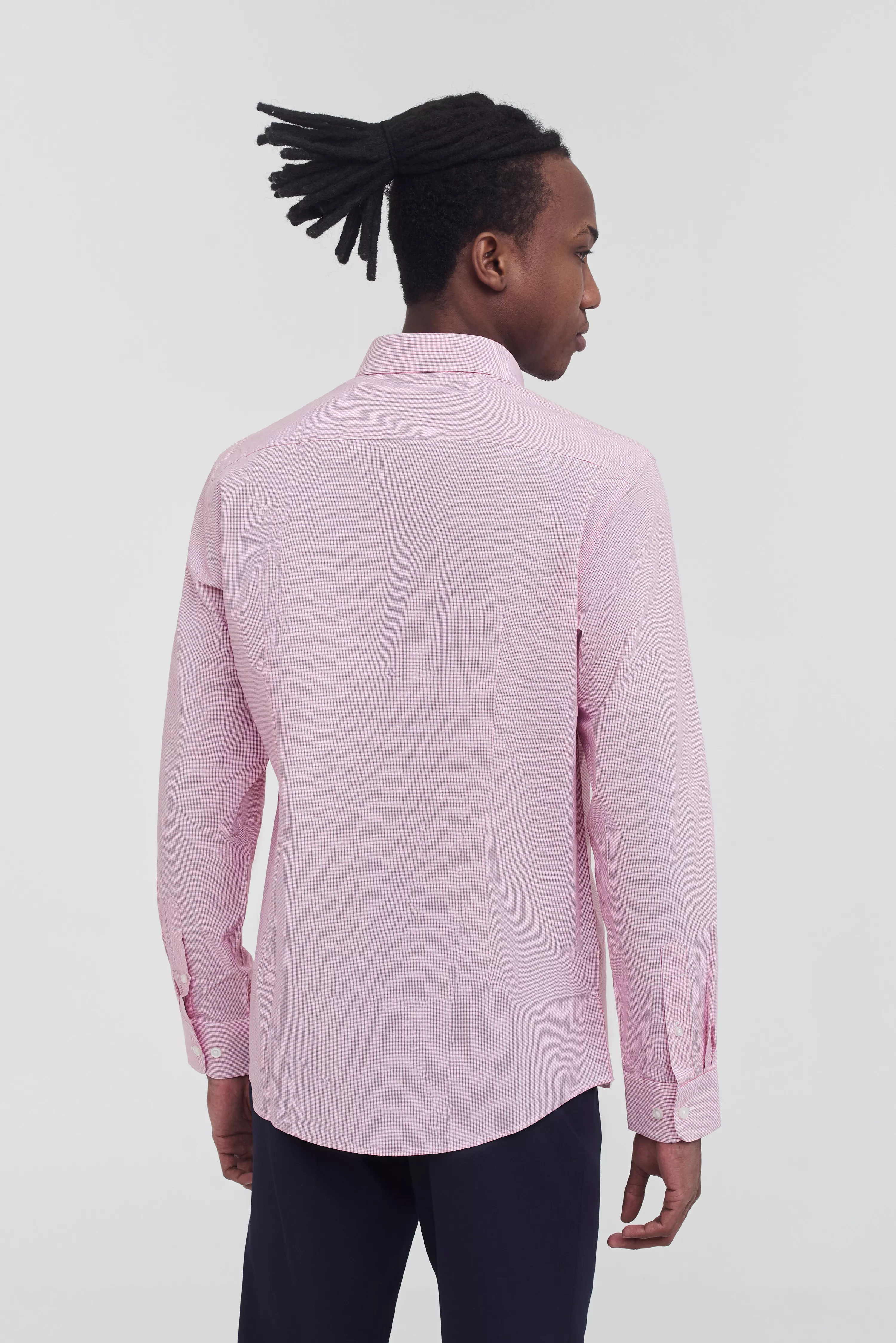 Рубашка в мелкую клетку Slim Fit