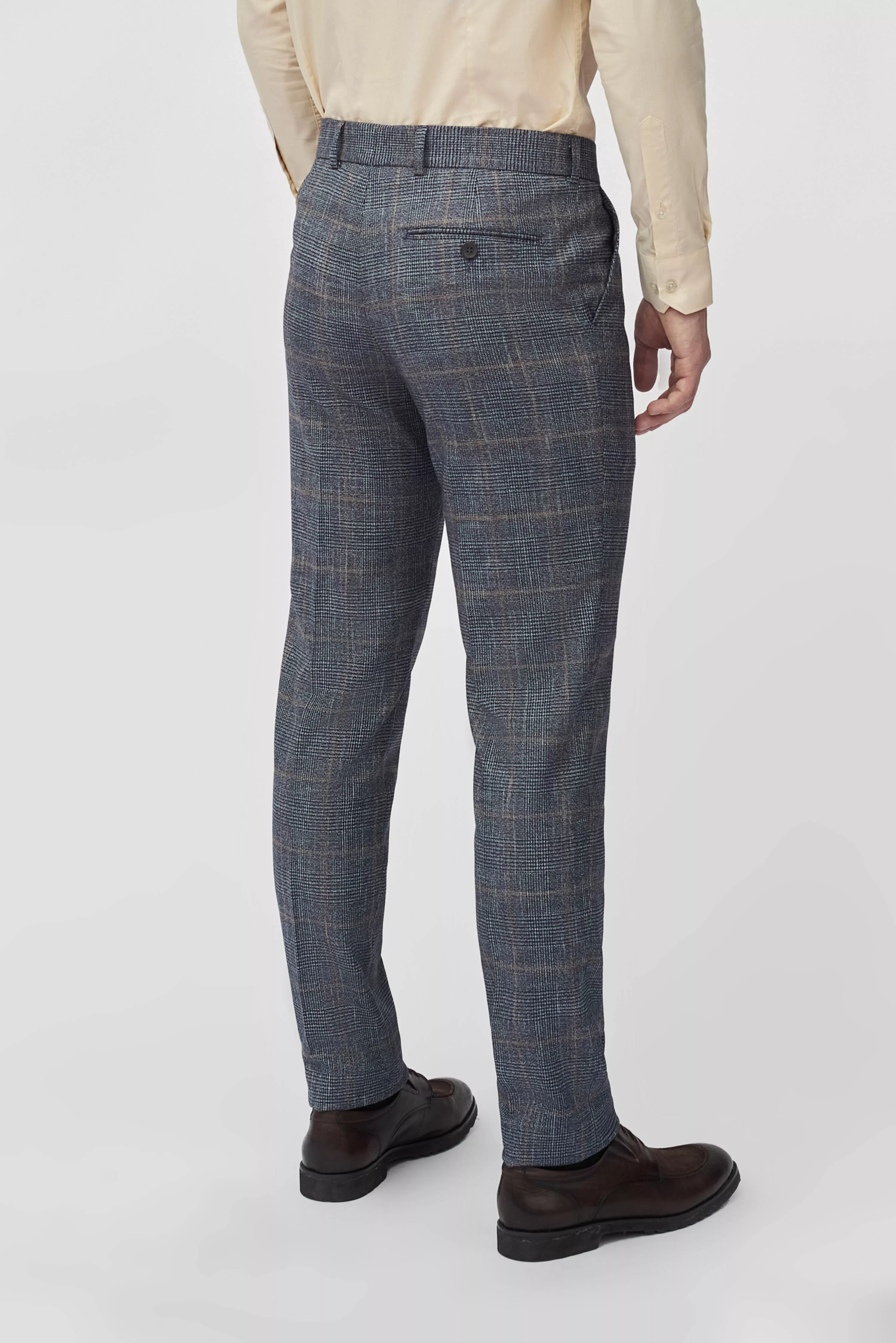 Костюм из поливискозы в яркую клетку Super Slim Fit