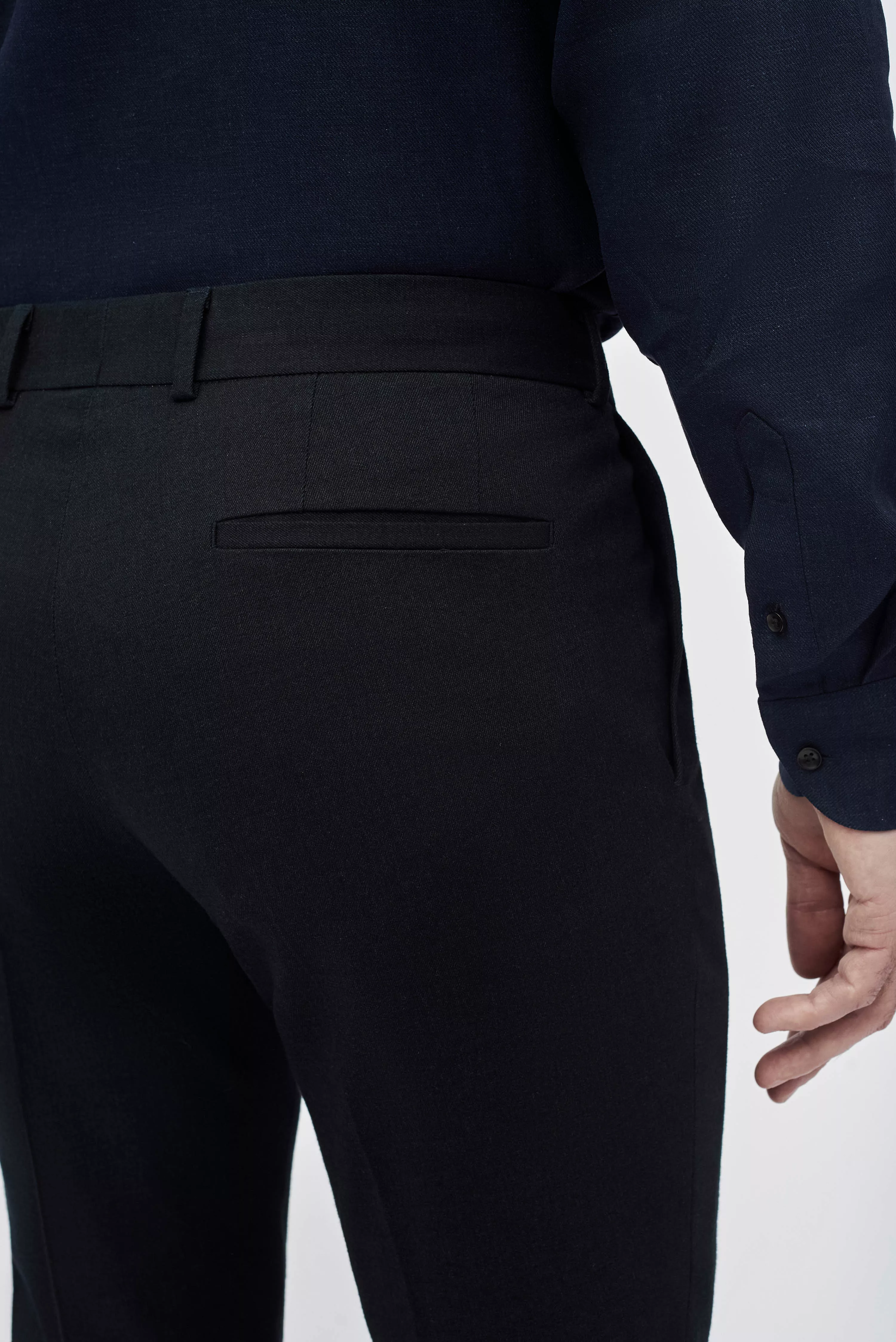 Классические брюки из хлопковой ткани Super Slim Fit