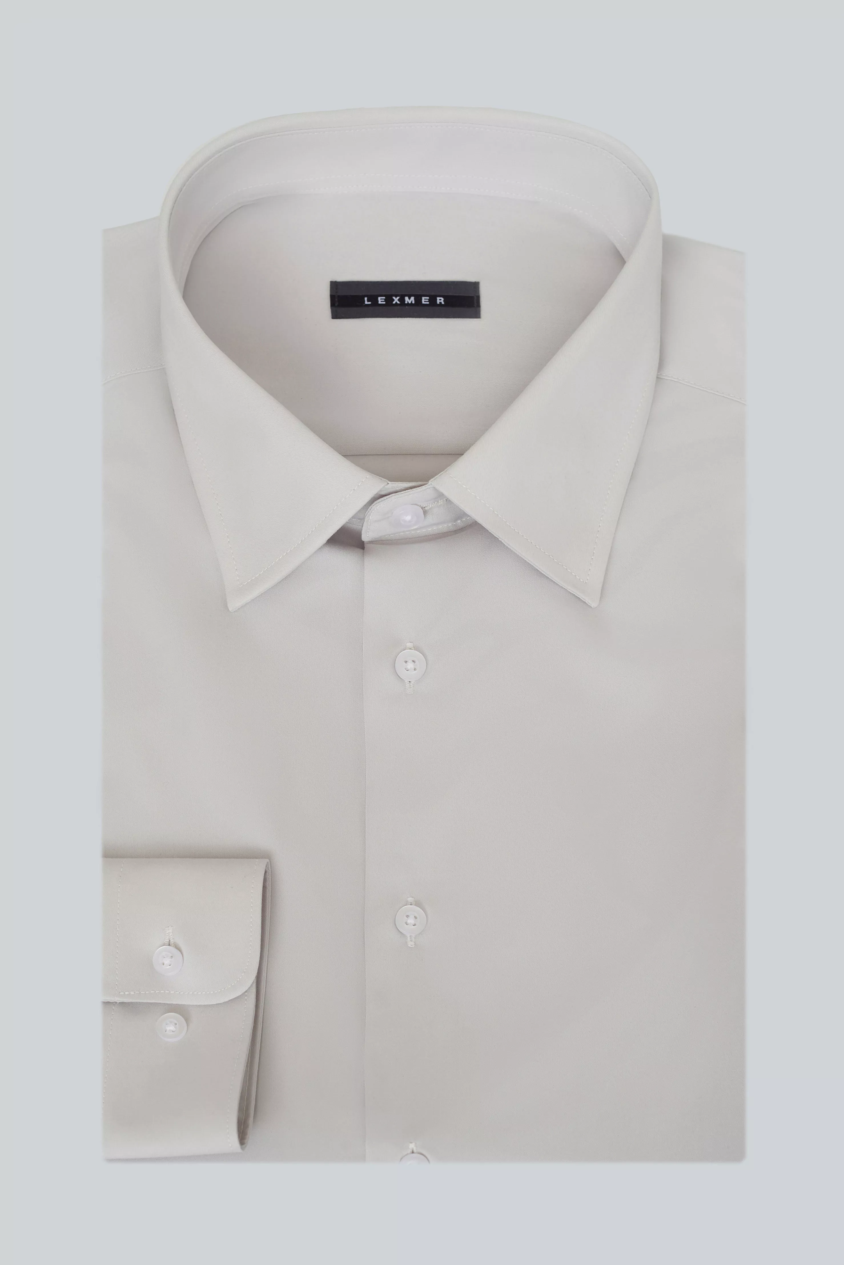 Однотонная рубашка с добавлением бамбука Slim Fit