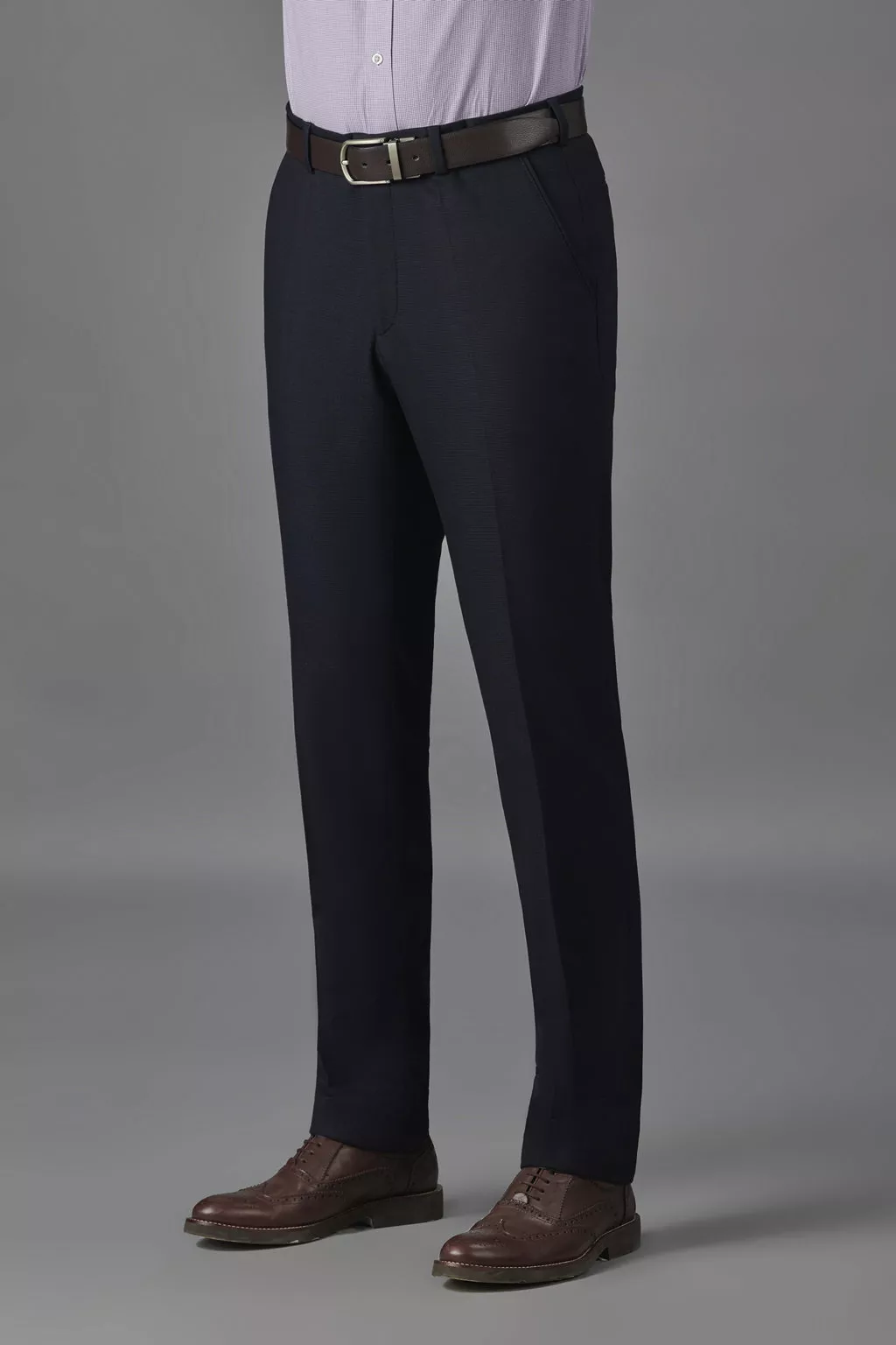 Классические брюки из матовой поливискозной ткани Slim Fit