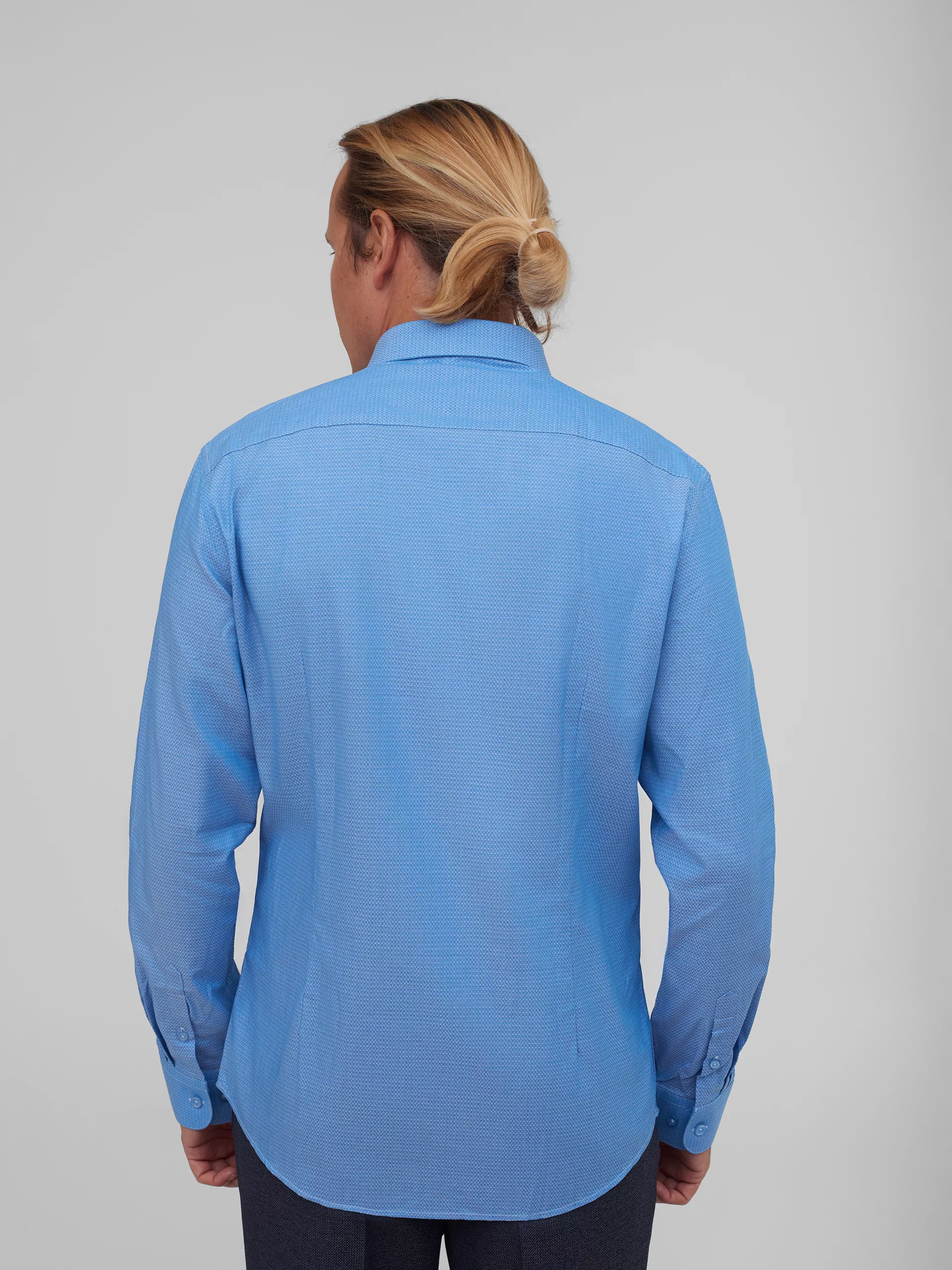 Рубашка с мелким узором Slim Fit
