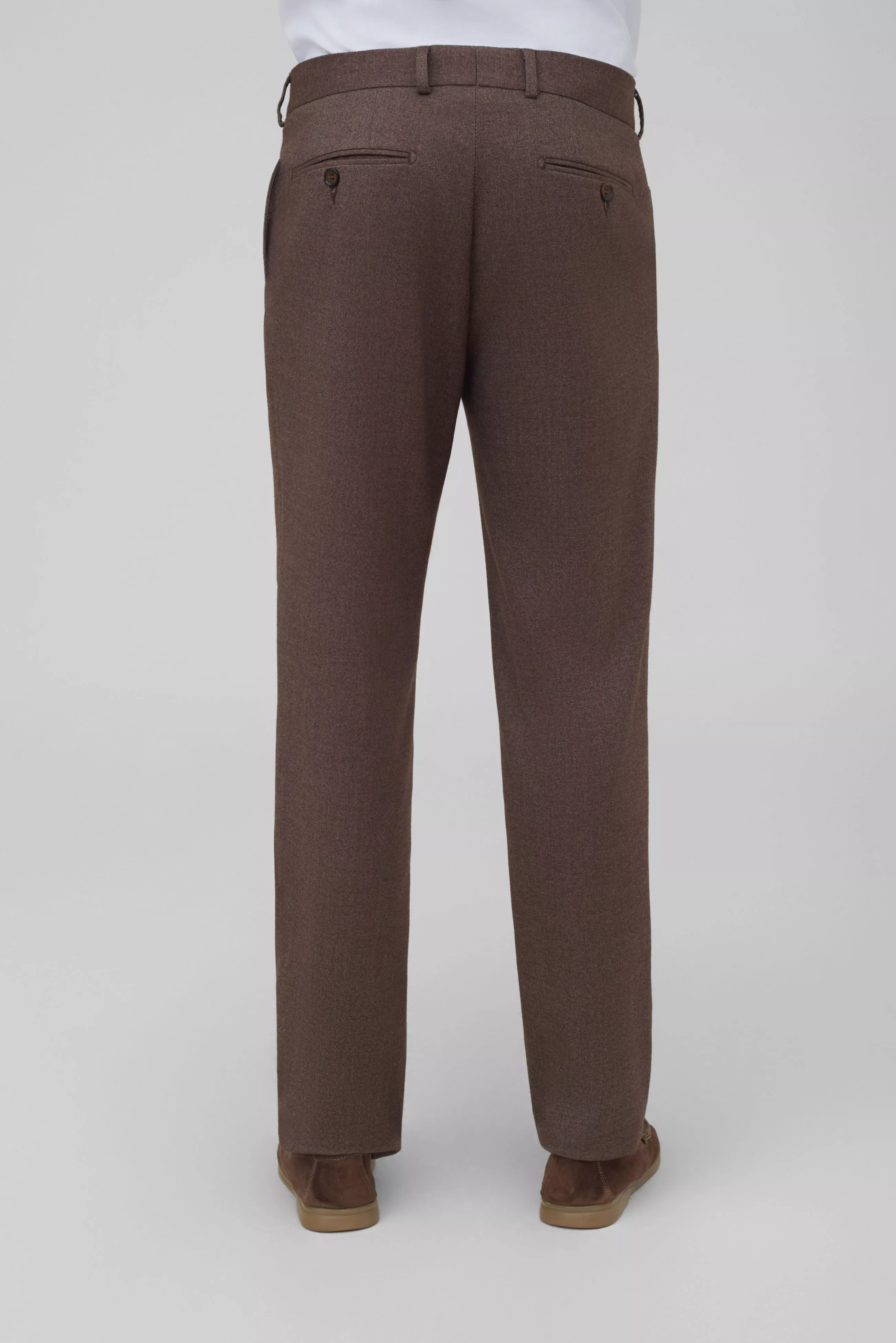 Костюмные брюки из смесовой ткани Slim Fit