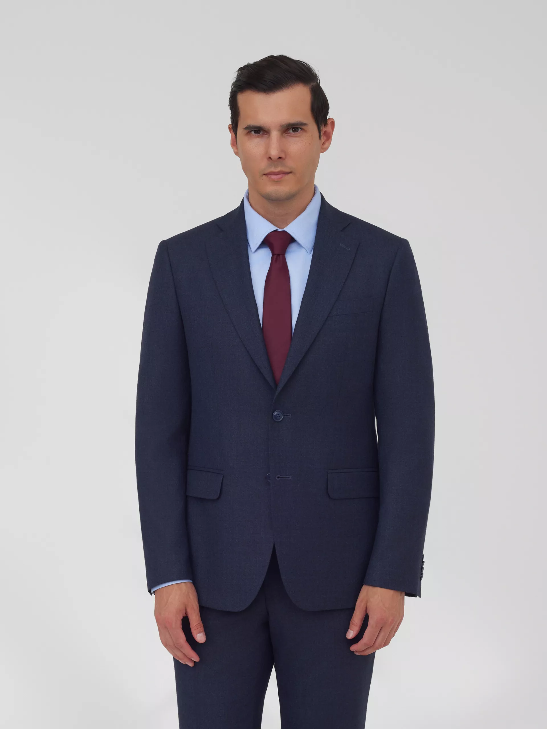 Костюмный пиджак из шерстяной ткани Slim Fit