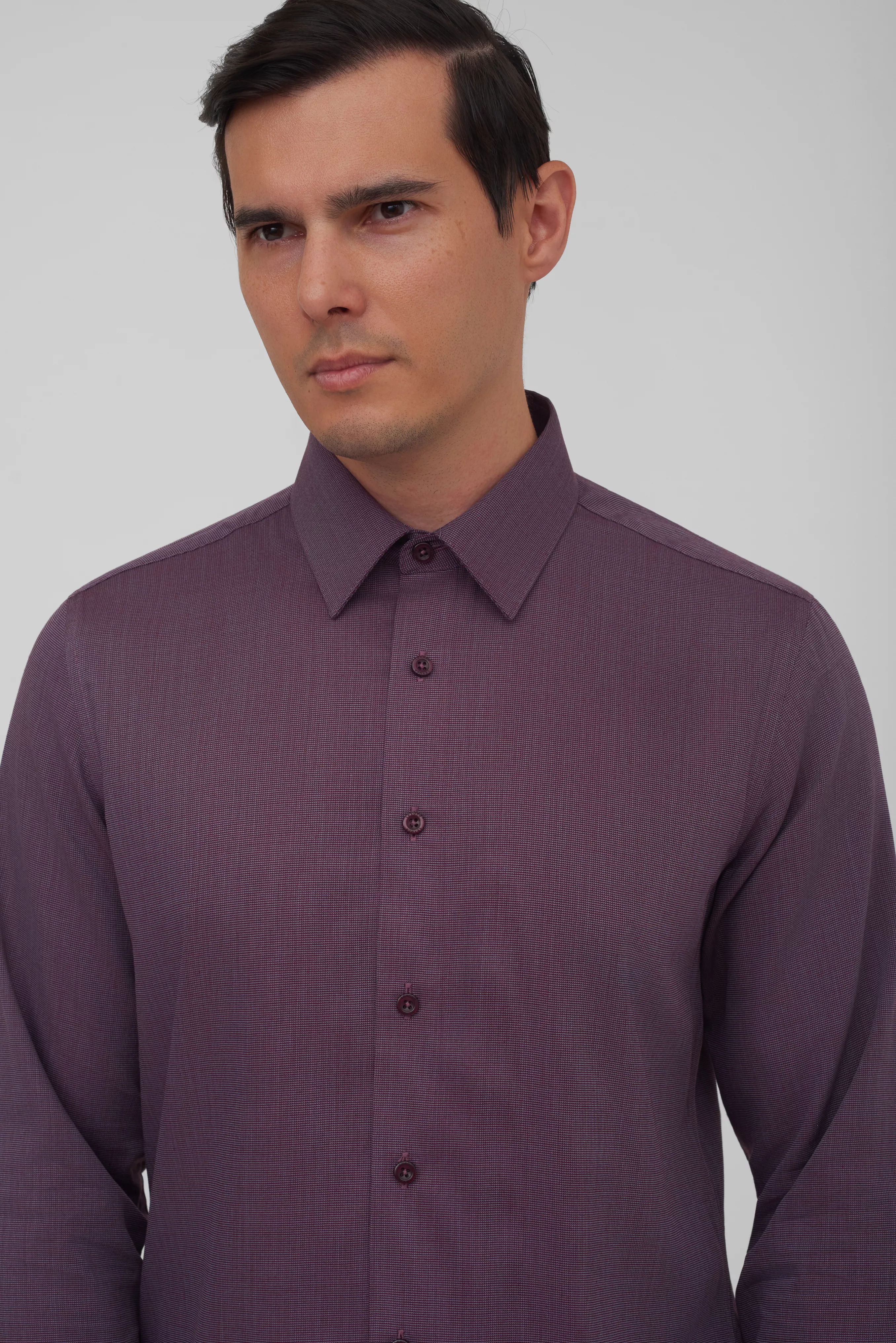 Рубашка с узором Slim Fit