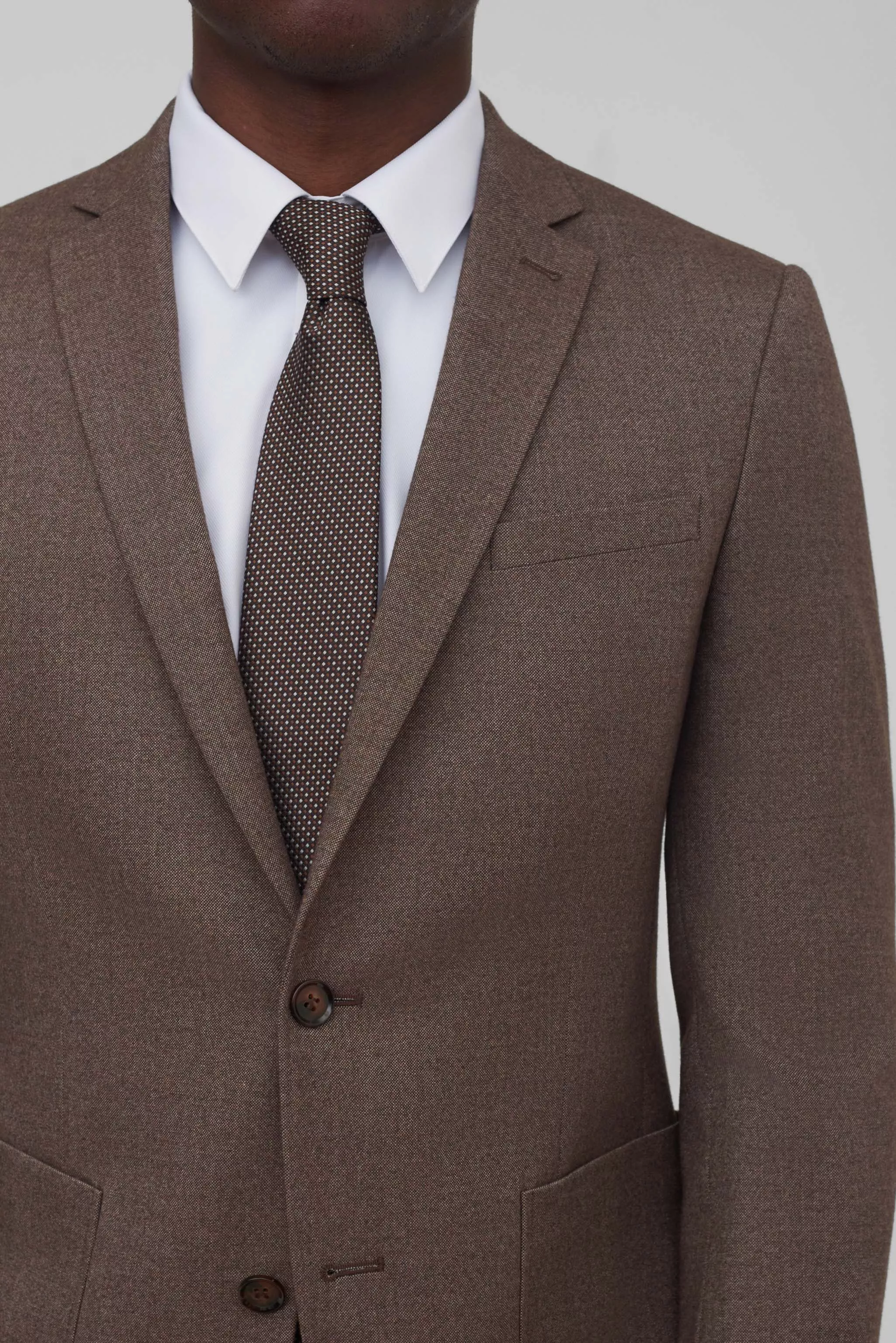 Костюмный пиджак из смесовой ткани Slim Fit