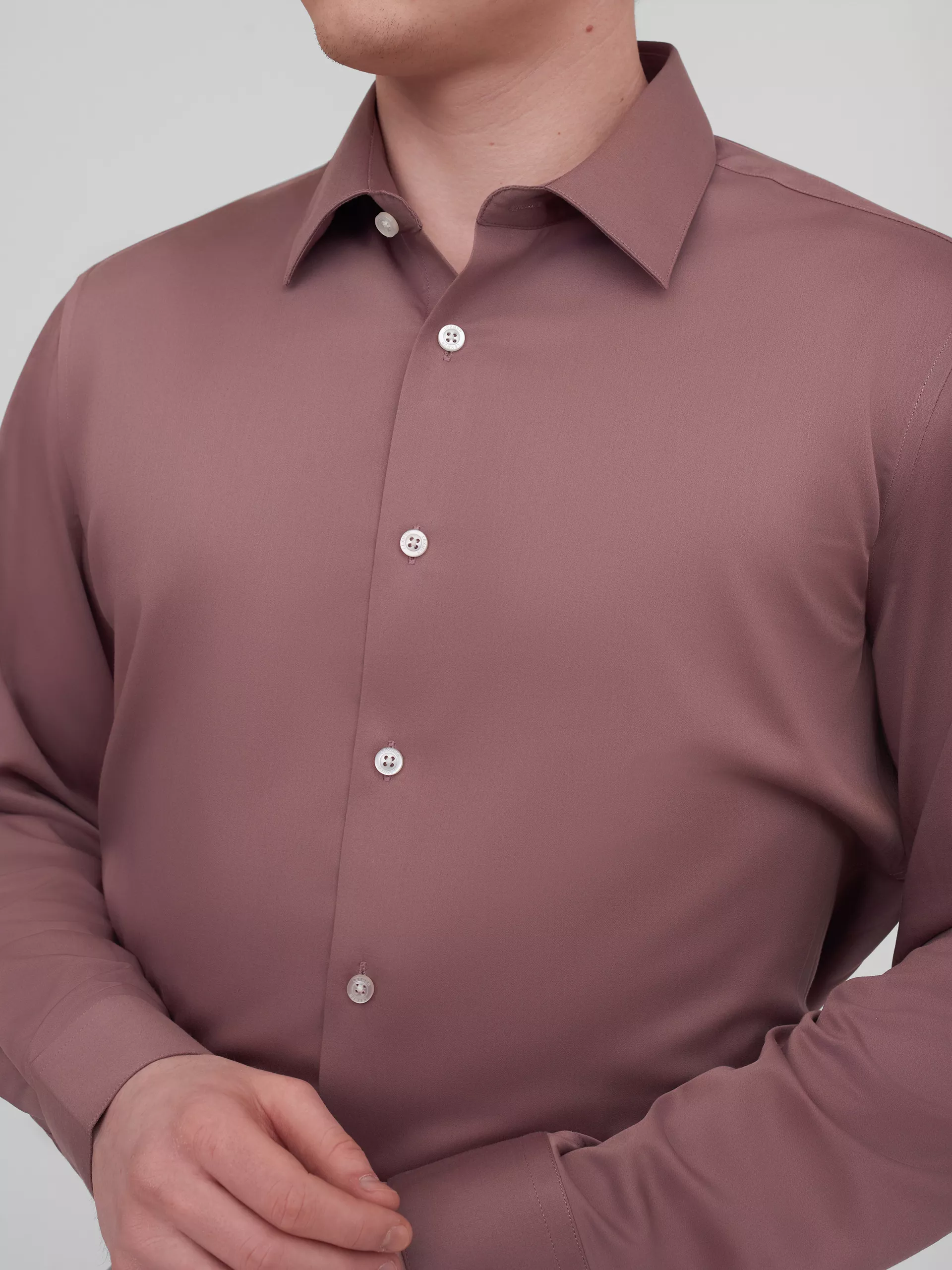 Рубашка с добавлением бамбука Slim Fit